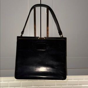 Vintage 1950’s Riviera Classic Black Shoulder Bag